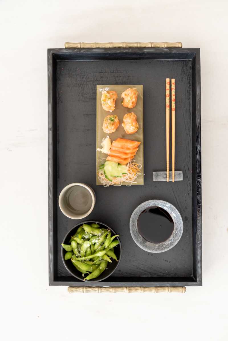 BANDEJA BORDA ALTA GRANDE ALÇA BAMBU