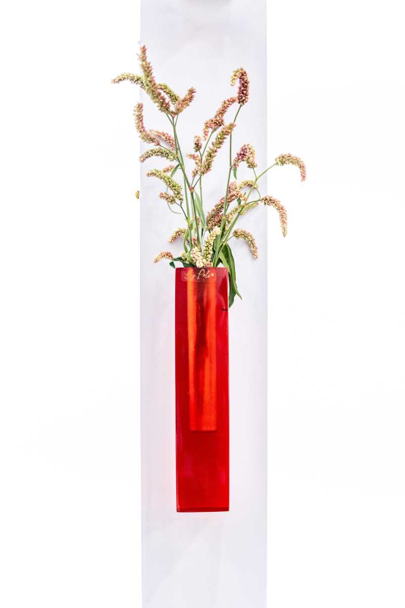 VASO SOLITÁRIO FIXO NA PAREDE 