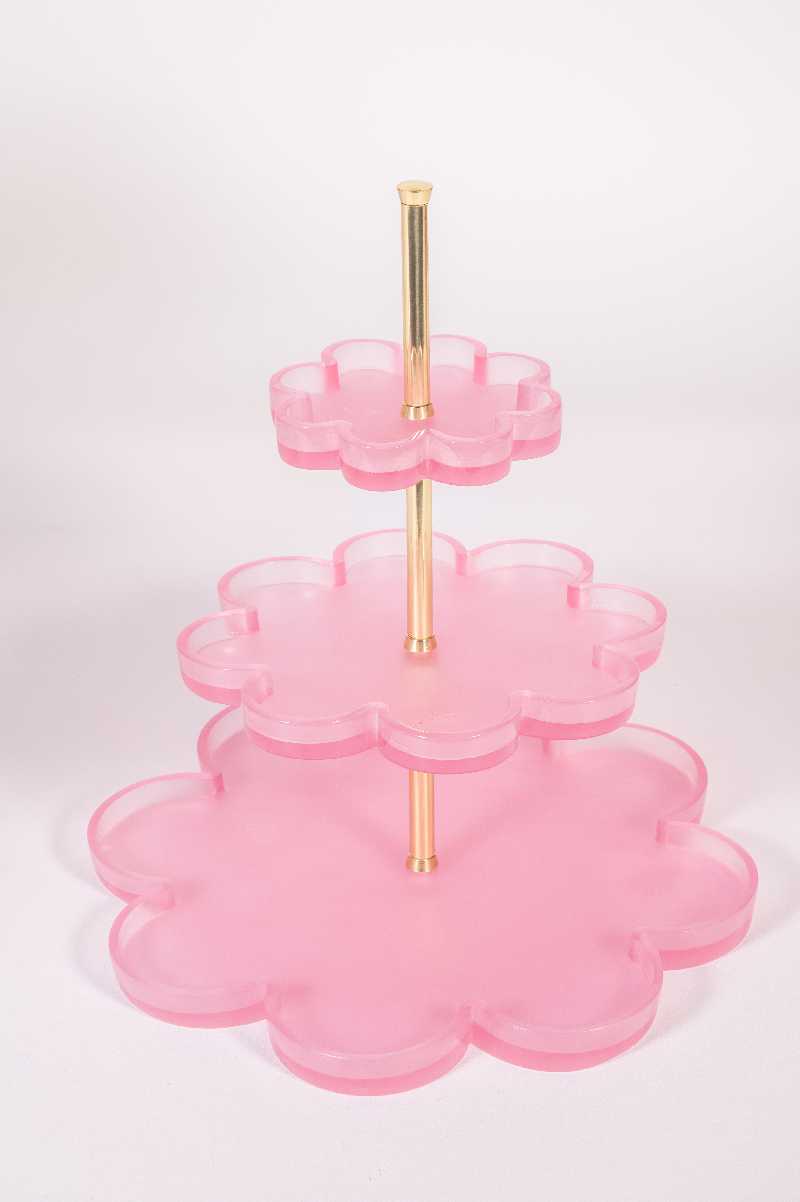 PORTA PETIT 3 ANDARES FLOR Ø34x39(h)cm- LA TABLE DE GISELLE