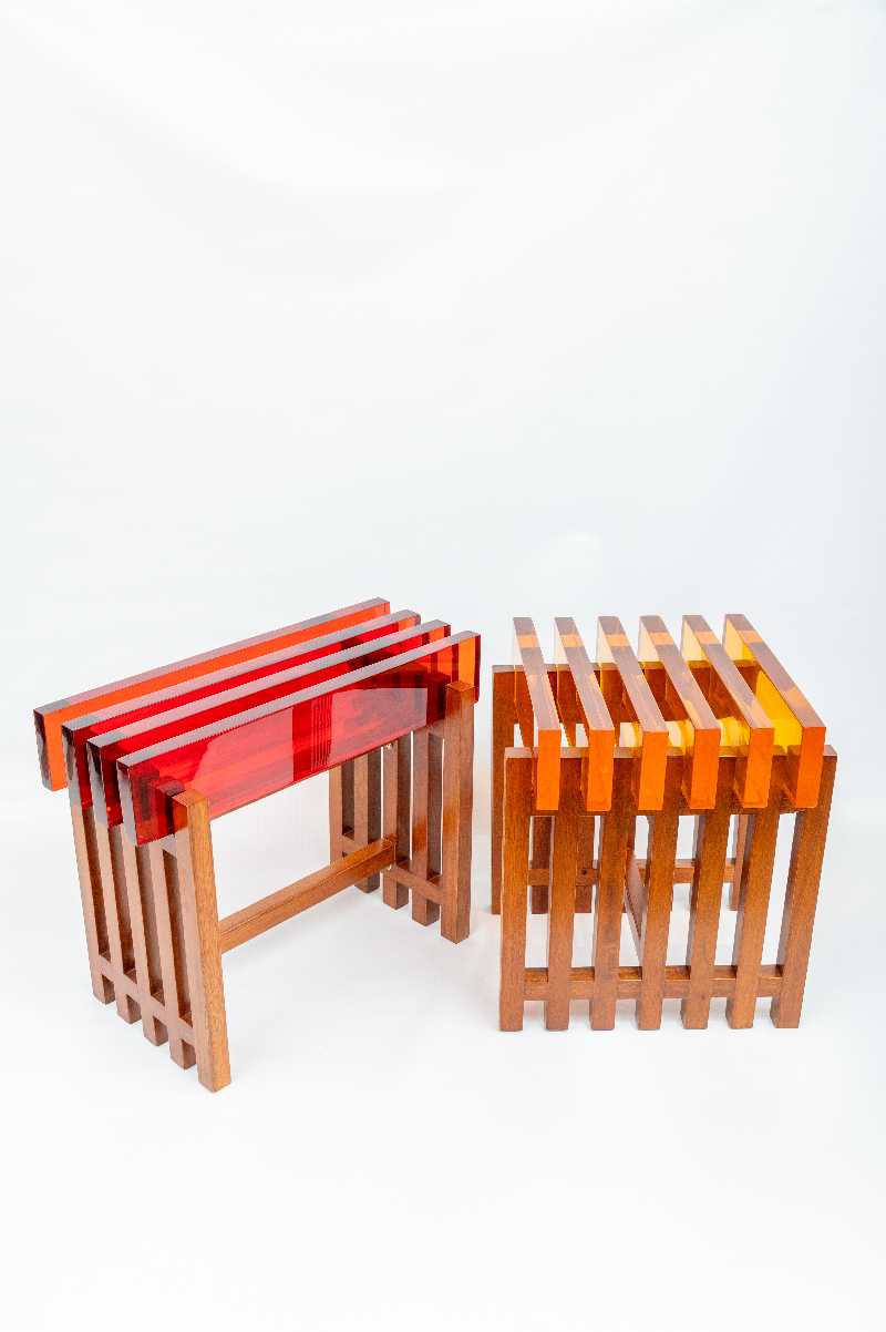 MESA RIPA QUADRADA 40C X 40L X 46H CM