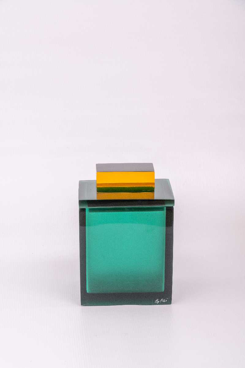 BALDE DE GELO CIAN  18x13,5x10,5 CM